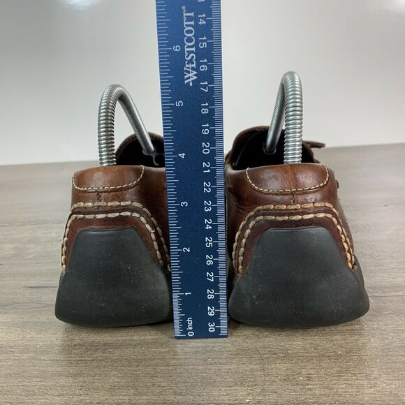 Cole Haan Boat Shoes Mens Brown Leather Casual Moc Toe Slip On Loafers Size 9 M - Picture 5 of 12